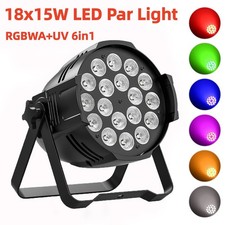 270W 18LED Stage Par Light Party Wall Wash RGBWA UV DMX Club Disco DJ Lighting