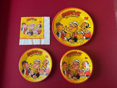 1978, POPEYE, ''Un-Used'' Party Collection (Scarce / Vintage)