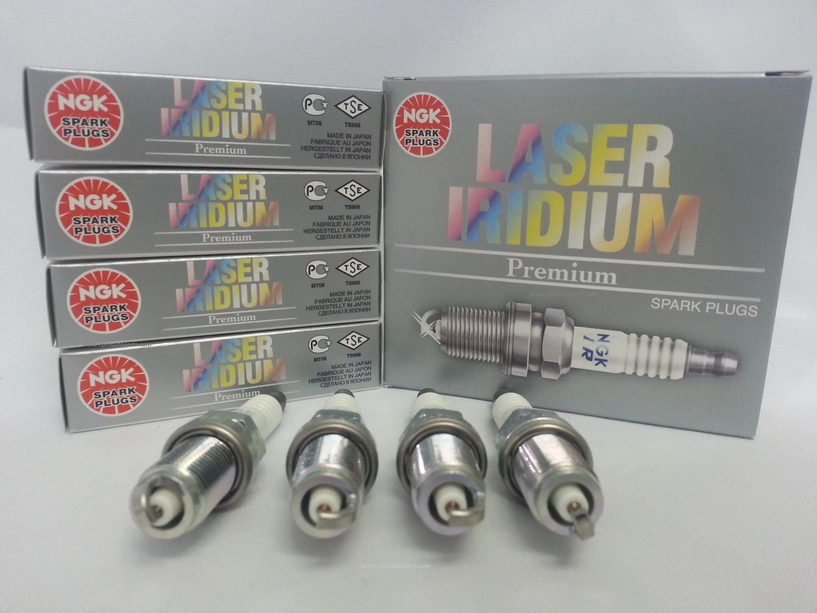Set of 4 MIATA NGK LTR6BI13 91725 Laser Iridium Long-Life Spark Plug  Pre-Gapped
