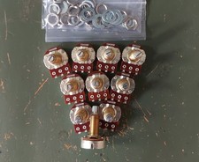 10x Bourns A500k 27mm Split Shaft Pots w/ Nuts and Washers