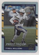 2017 Panini Donruss Press Proof Silver Die-Cut 51/75 Tyrell Williams #128 ex1