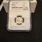 1938 D MERCURY DIME NGC MS 65 LUSTROUS WHITE SATIN. Nice Coin