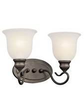 Kichler Tanglewood 45902OZ 2-Lights Olde Bronze 100W Vanity Light