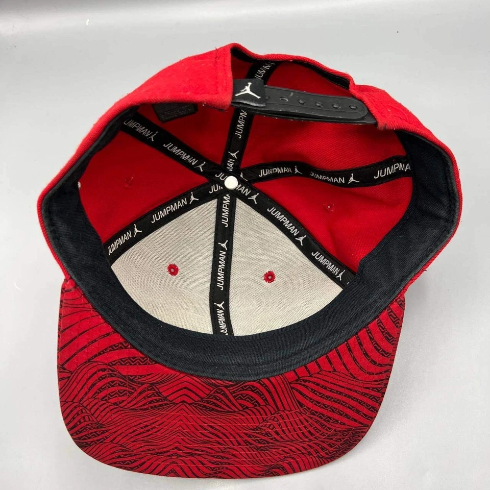 Gorra Air Jordan Hombre Rojo Gripe Juego Bordada Jumpman Snap Back Cap Foto 4 de 4