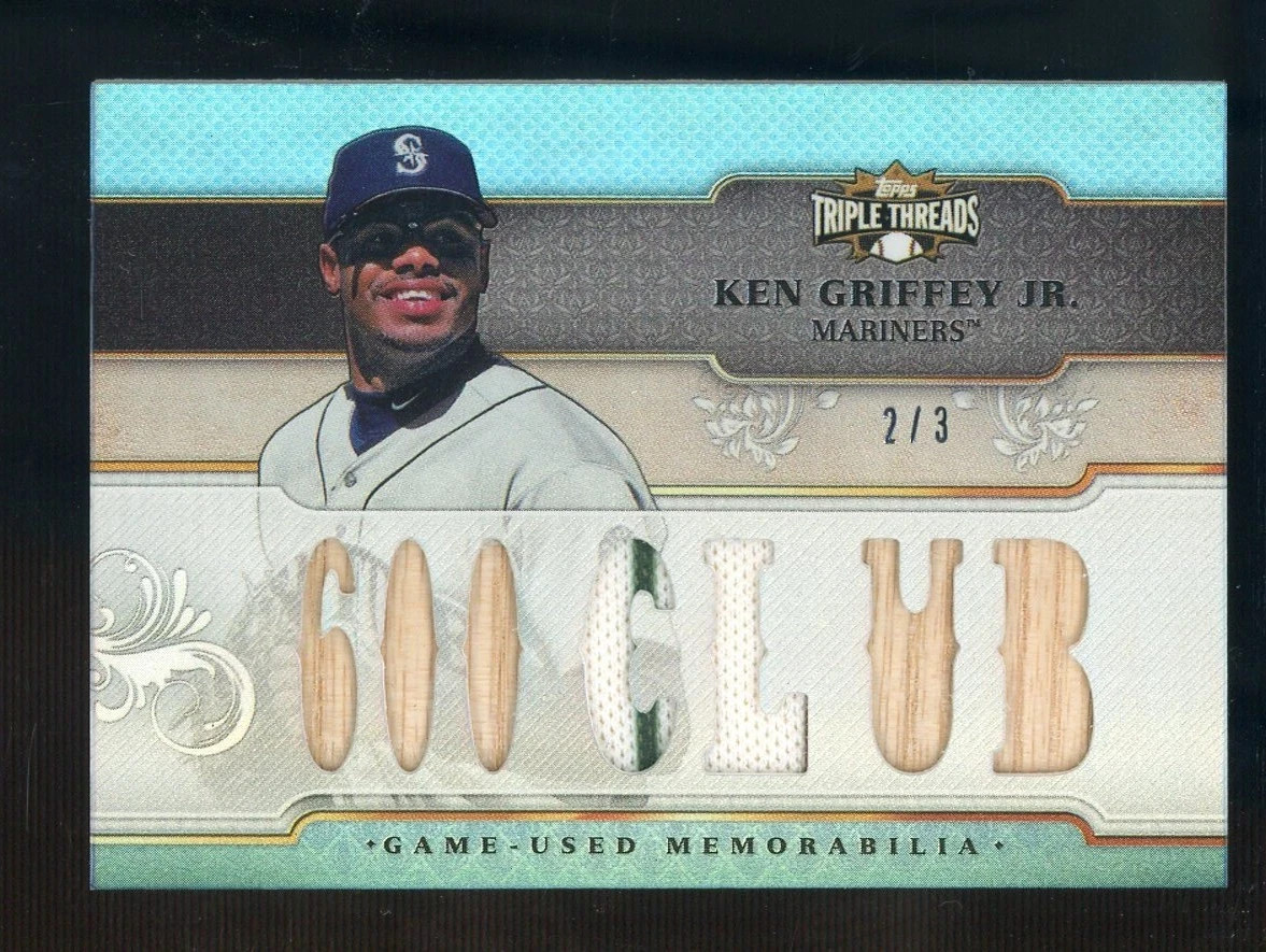 2014 Topps Triple Threads Ken Griffey Jr Mariners Relics Patches 2/3 Baseball