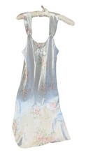 Vintage 1970s Barbizon Floral Silk Nightgown Size Medium