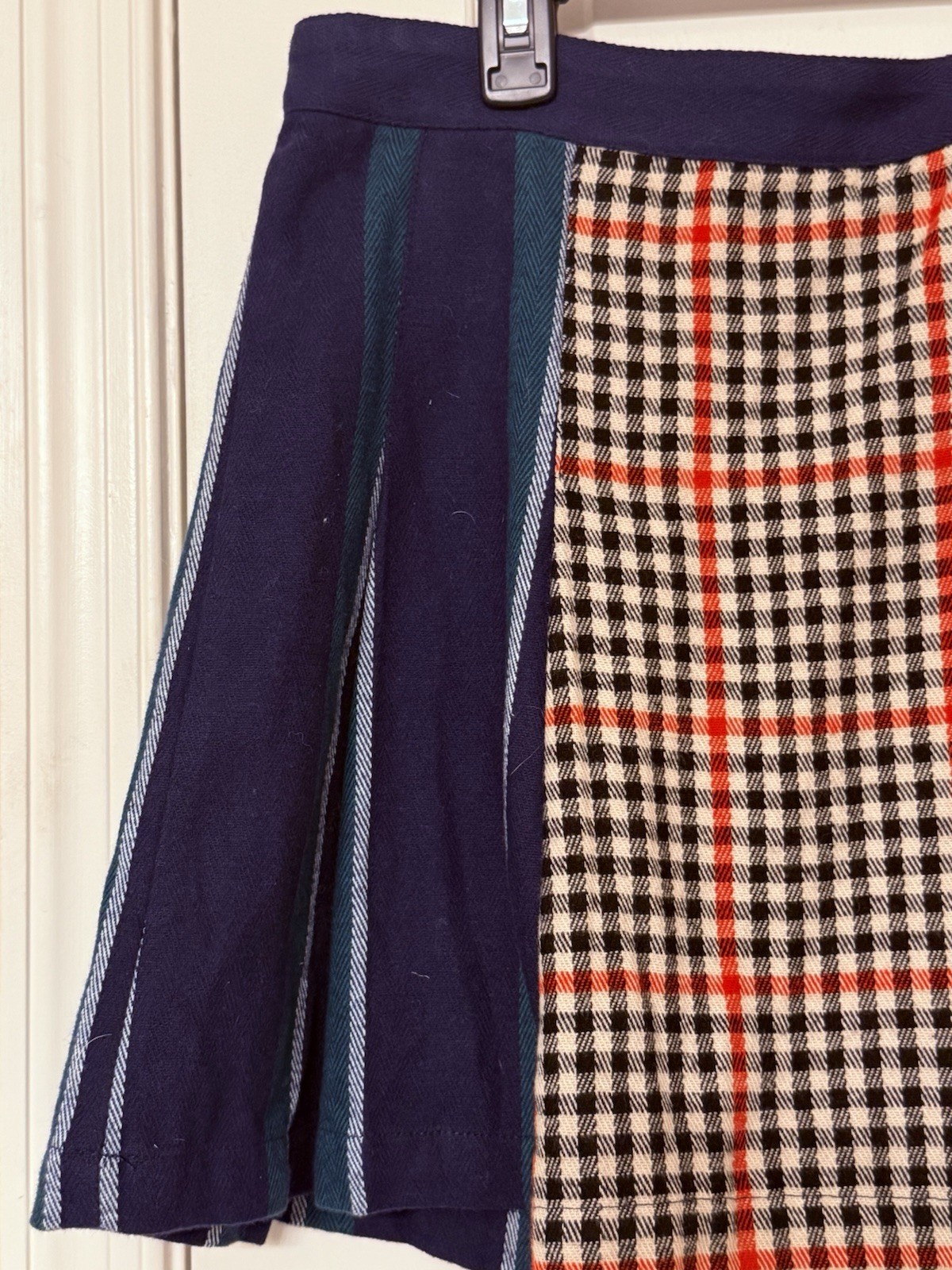 FILA Blazer da canottaggio minigonna plissettata a quadri 10 Academia Preppy stampa mista