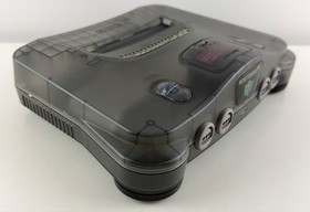 Nintendo 64 Clear Black Console 64DD Launch Model Boxed Japan N64