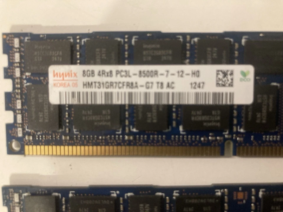 Hynix 8GB 2Rx4 DDR3-1066MHZ Server RAM PC3-8500R, HMT31GR7AFR4C-G7, Pack of 5 - Image 3 of 4
