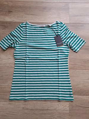 Marc O' Polo Damen T-Shirt grün weiß gestreift, UVP 49,95 Euro