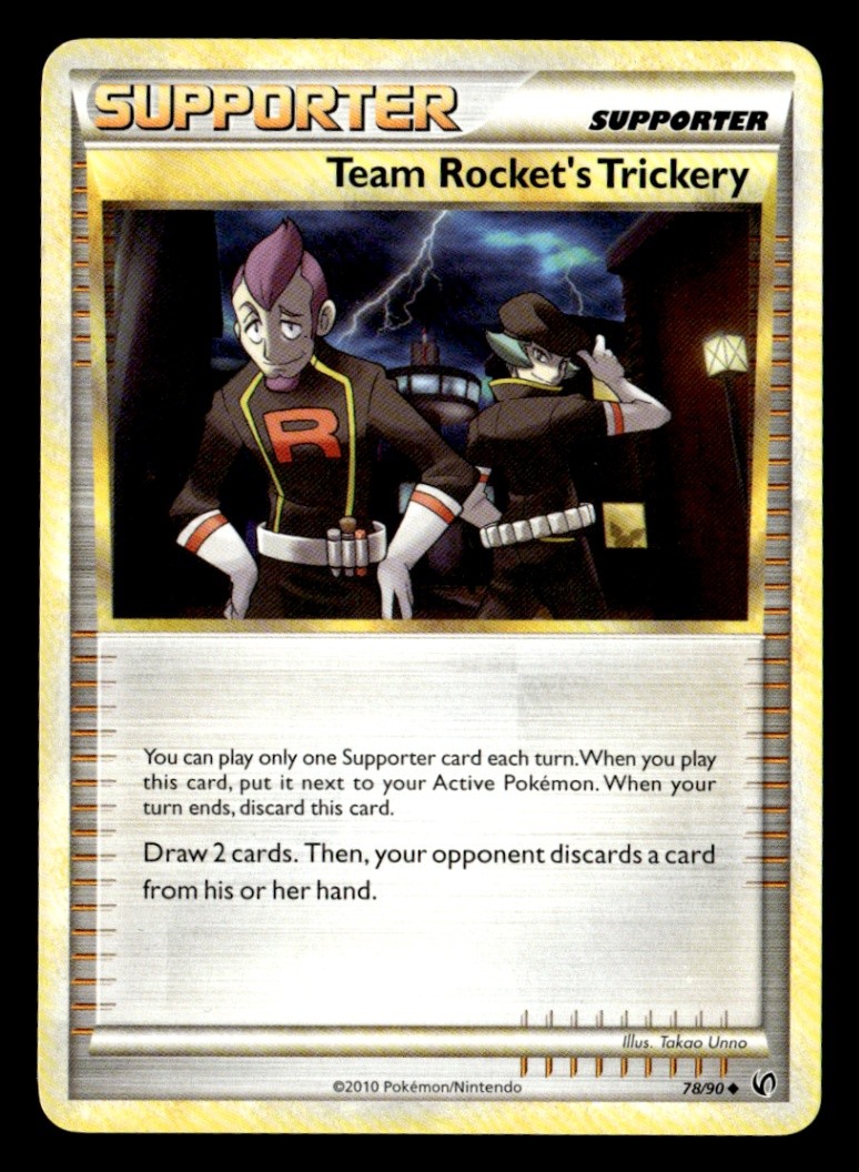 Team Rocket's Trickery Uncommon Normal Undaunted 78/90 LP Pokémon TCG