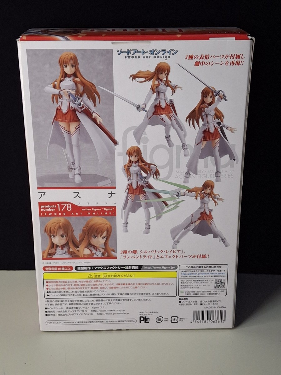 ASUNA Figma #178 Sword Art Online Action Figure Max Factory Import
