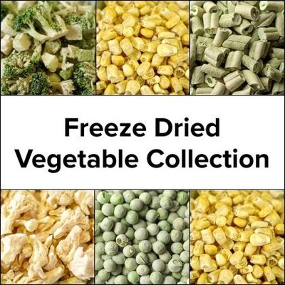 Freeze Dried Vegetable Collection, Six #2.5 cans