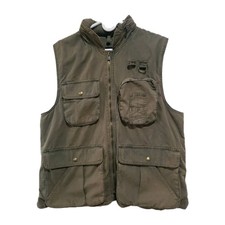 Banana Republic Photographer Vest Jacket Hooded Safari Fish Hunt Utility Size M