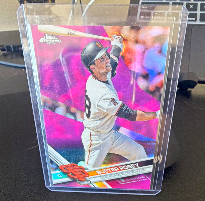 Topps 2017 Topps Chrome Buster Posey Refractor #145 San Francisco Giants