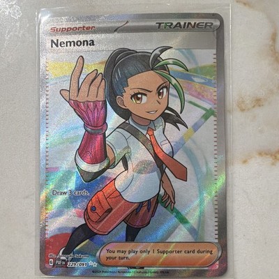 The Pokémon Company Nemona 229/091 SV Paldean Fates Full Art Ultra Rare Holo EN
