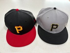 A pair of 59Fifty New Era Pittsburgh Pirates fitted baseball caps
