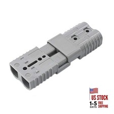  Pair 175 Amp 2 Gauge Battery Quick Connector Jumper Cables Connect Gray