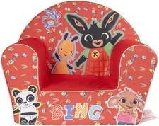 Tataway Poltroncina Bing Rossa per Bambini - Comoda e Sicura, Design Divertente