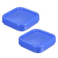 2Stks Nadelkissen Quadrat Magnet NäHstifthalter Aufbewahrungskoffer Blau