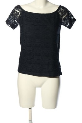 VILA Spitzentop Damen Top Gr. DE 38 schwarz Casual-Look