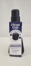 Clean Cult Laundry Detergent Dispenser Glass Bottle Black 20 FL Oz New