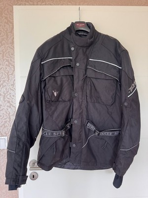 Motorradjacke Cycle Spirit Textil XXL mit Protektoren schwarz