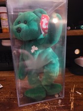 Ty Beanie Baby Erin Green Bear Shamrock 1997 Retired Original