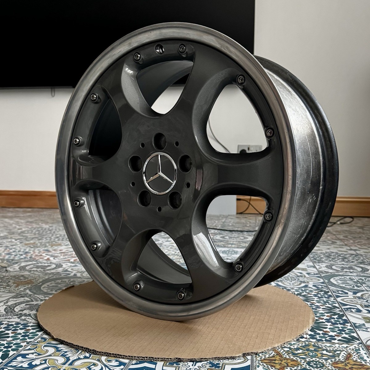 KING　BBS 17x8J ② Genuine BBS Mercedes Benz Albireo 2-Piece Split Alloy Wheels - 8.0