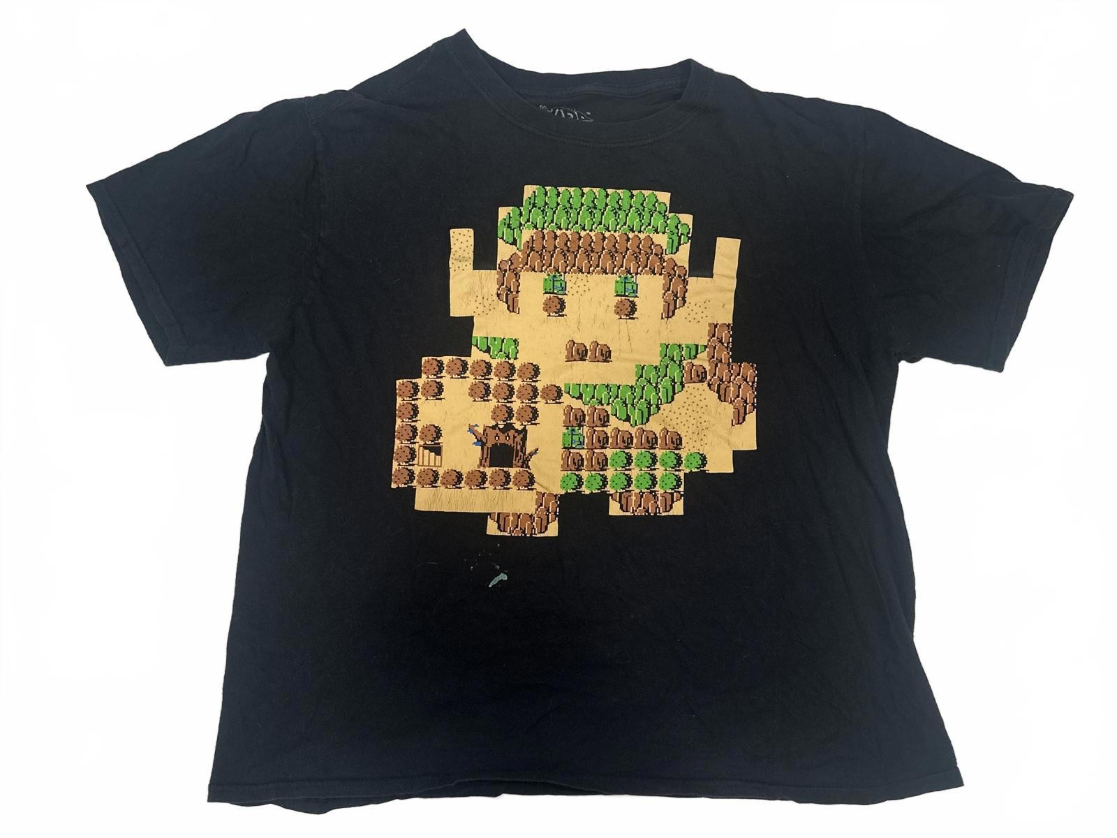 Lootcrate Nintendo Zelda 8-Bit Map Men's Large Tee