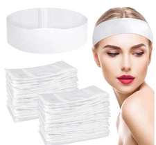 obeoby 150 Pieces Disposable Hairband for Women, Non-woven Fabric Spa