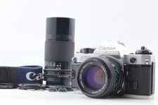 2Lens N MINT Canon AE-1 program 35mm Film Camera NFD 50mm f1.4  200mm f4 Lens