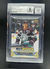 Olen Zellweger Signed 2024 Upper Deck Young Guns Canvas #C101 BAS Beckett Slab