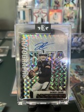 2021 Panini Mosaic Football Derek Carr #A-DC Raiders Autograph Prizm