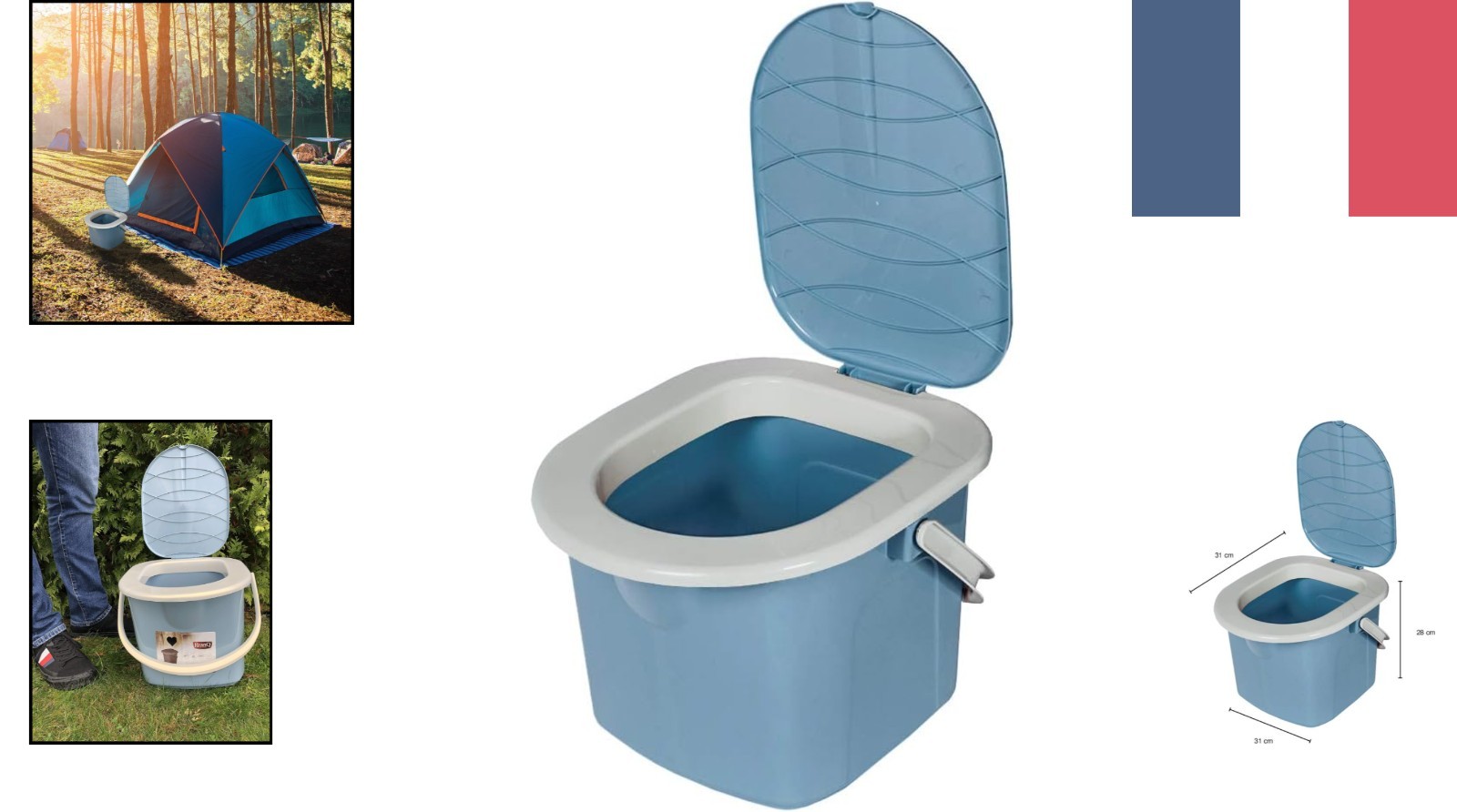 Toilette de camping BranQ 22L : le confort discret pour vos voyages en van