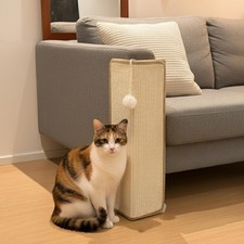 Under-Furniture Cat Scratcher, 23.6'' Sisal Scratching Post for Couch Corner,...