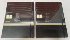 2 PACK - Moleskine PRO Notebook EXTRA LARGE 7.5 x 9.75 Hard Cover Notebook BLACK