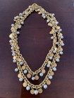 - Loaded w Tiny Us Gold Coins ! New ListingCoin Charm Statement Necklace - A Designer Piece