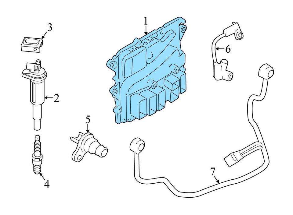 BMW 435I 2015-2016 Gran Coupé 3,0 L - Módulo de control del motor ECU/DME 8639582 Foto 4 de 4