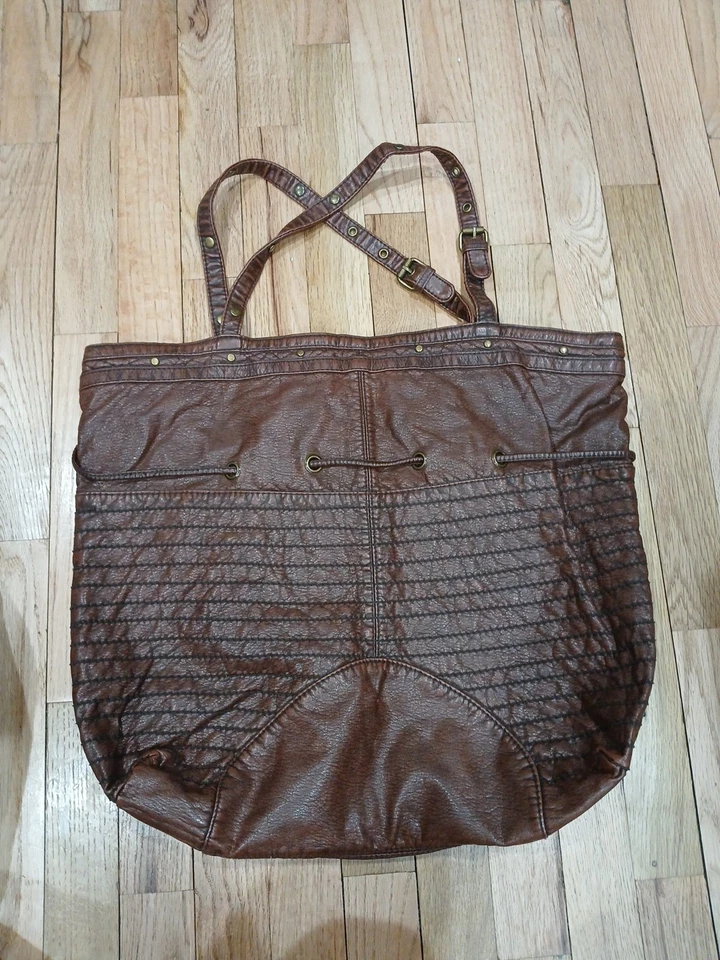Converse One Star Brown Bucket Drawsting Large Purse Shoulder - Image 2 of 4