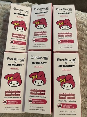 The Crème Shop My Melody Hello Kitty Hand Cream Watermelon Lot 6  