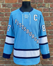 Sidney Crosby #87 Pittsburgh Penguins Blue "1967-1968 Throwback" CCM NHL Jersey