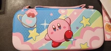 Nintendo Switch OLED Hard Carry Case And Accessories featuring Kirby!!