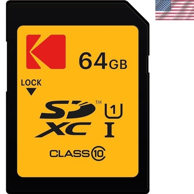 64GB SDXC Card - UHS-I U1 V10, Ideal for High-Resolution Photos & Videos