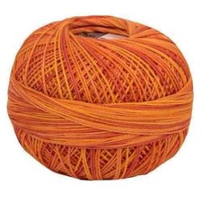 Lizbeth Egyptian Cotton Crochet Thread Size 10 Color 183 Orange Crush