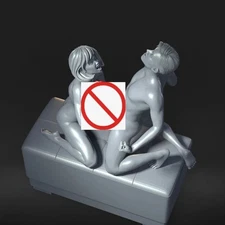 3D printed Resin Model Kit Boy And Girl Action Anime Figure Unpainted cupel