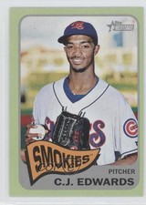 2014 Topps Heritage Minor League Edition Green Carl Edwards Jr CJ #190 4d8