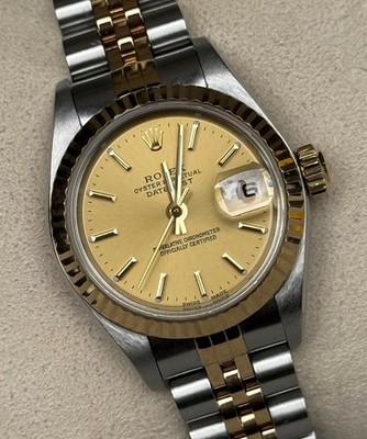 Rolex Lady-Datejust - 79173 - 26 mm - Champagnerfarben