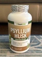 Psyllium Husk Fiber Supplement 1450mg, 240 Capsules, Nutrionn