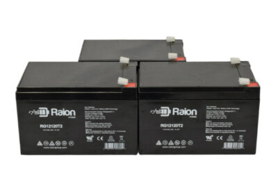 Raion Power 12V 12Ah Battery For Leoch Battery LPX12-12 - 3 Pack